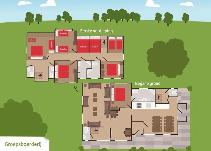 Groepsboerderij | 20 Personen Semesterbostad *